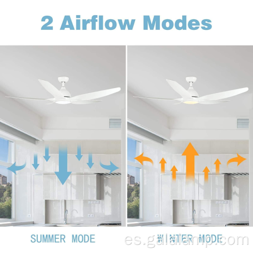 Potente ventilador de techo con luz